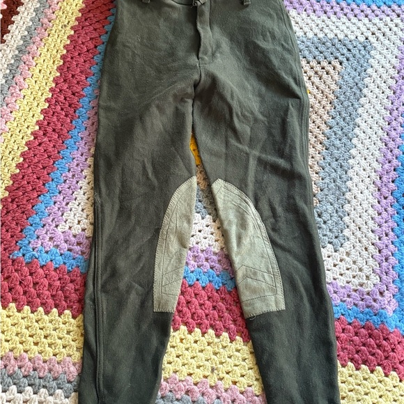 Women’s Devon Aire Green Riding Pants - Picture 2 of 7